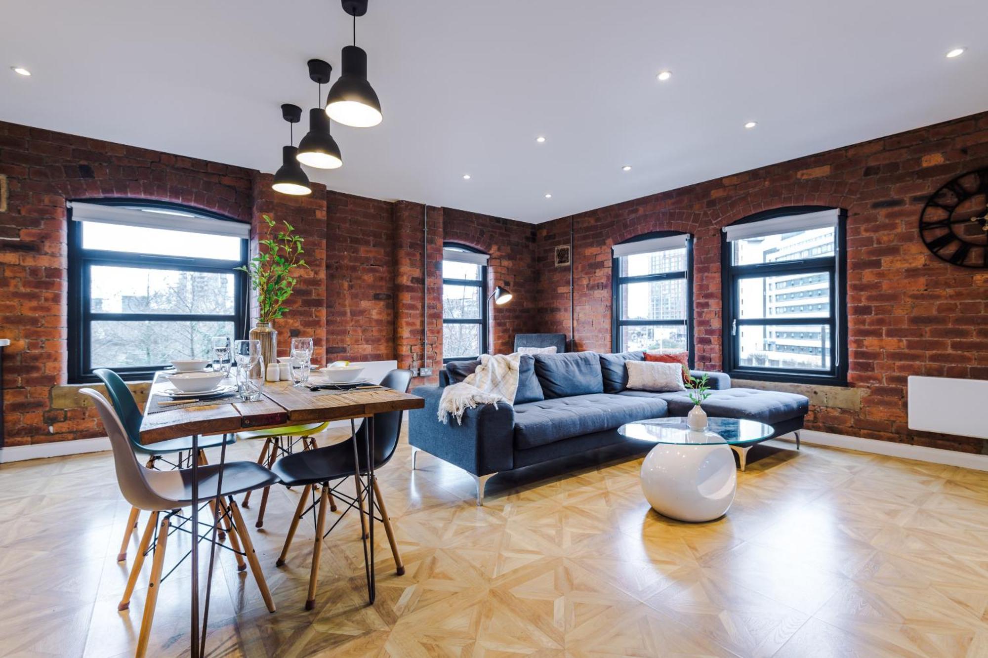 2 King Size Beds In Manhattan Styled Oversize Apartment Leeds  Zewnętrze zdjęcie