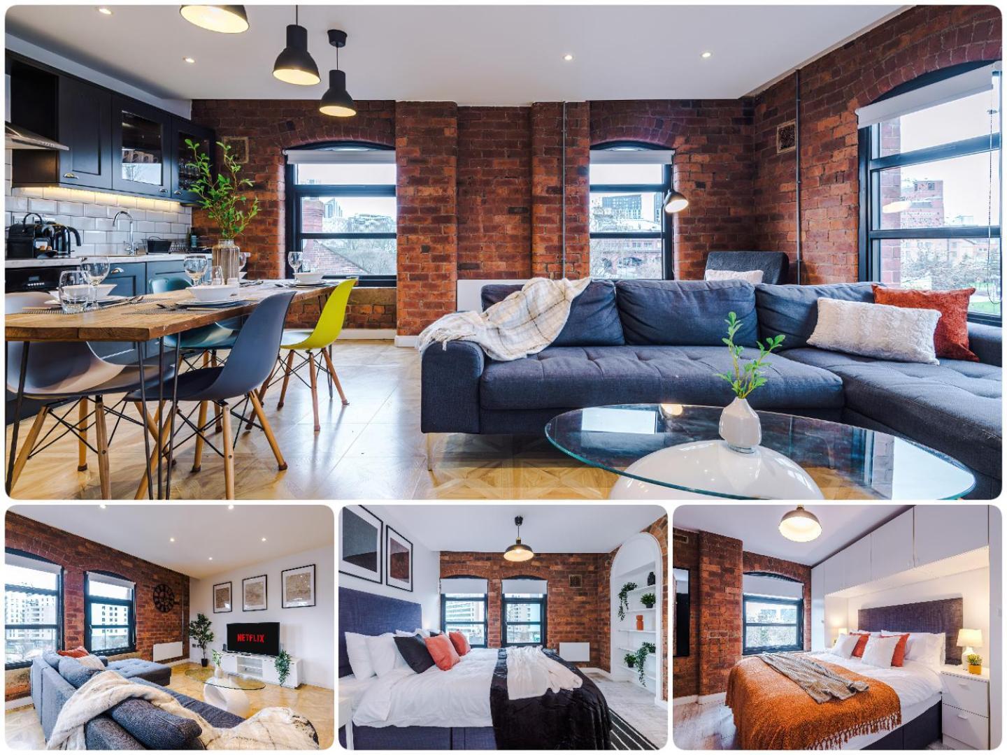 2 King Size Beds In Manhattan Styled Oversize Apartment Leeds  Zewnętrze zdjęcie